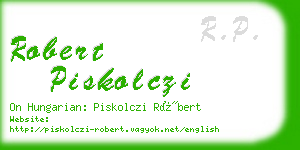 robert piskolczi business card